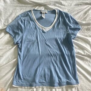 Cute baby blue knit tee
